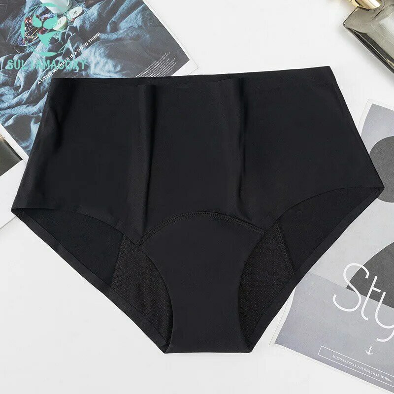 Large Size Seamless Four Layer Period Underwear for Extended Leak-proof High Water Absorption