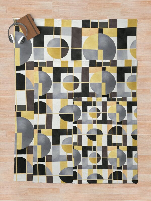 1920s Bauhaus Aquarell Geometrische Decke Baby Decke