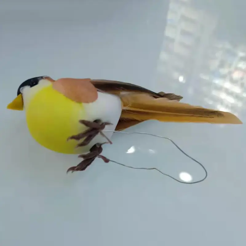 6 X sztuczne ptaki ze sztucznej pianki zwierząt symulacji piór ptaki modele DIY ślubne ozdoby do domu i ogrodu dekoracji