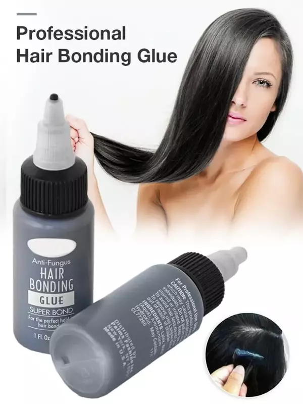 30ml Toupee Tool adesivo liquido ciglia finte colla per parrucca facile da applicare estensione dei capelli del salone impermeabile professionale invisibile Bond