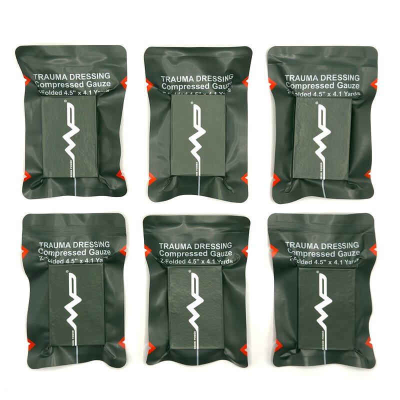 Tactical First Aid Compressed Gauze Z-Folded for Military Ifak Trauma Medical Kit
