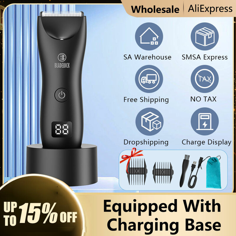 Hair Clipper Hair Trimmer For Men Balls Shaver Clipper Male Sensitive Private Parts Razor Sex Place Face Cut With Charging Base
