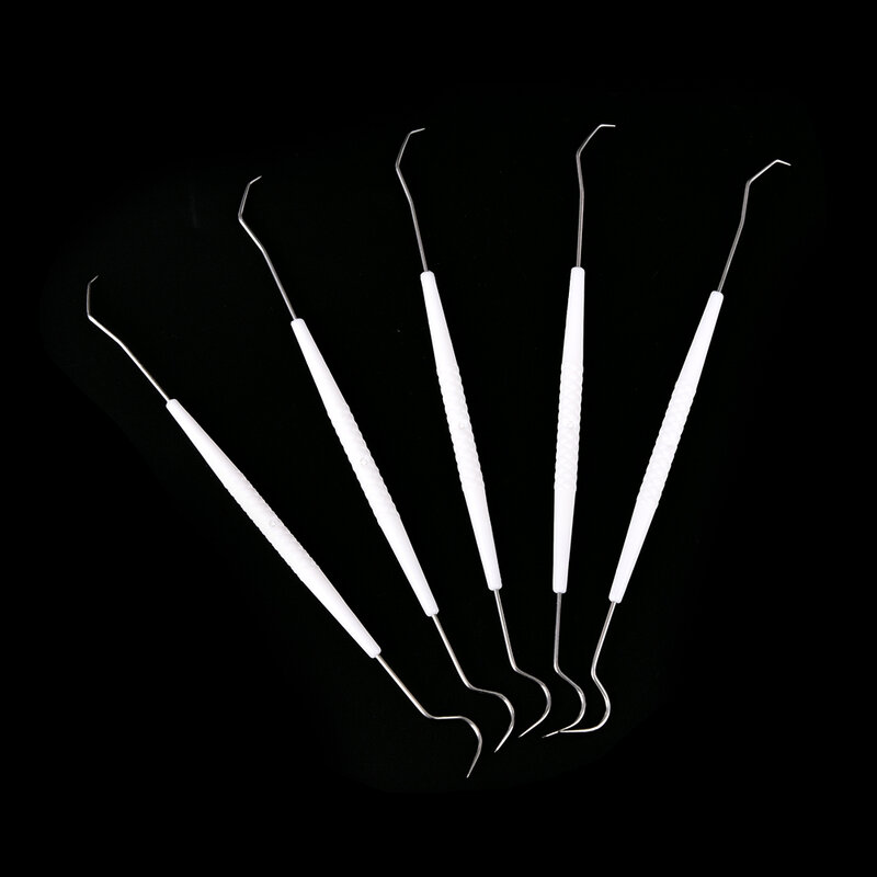 10PCS Disposable Dental Explorers Sterilized One-time Temporary Double Ends Probe Hook Pick Stainless Steel Dental Instrument