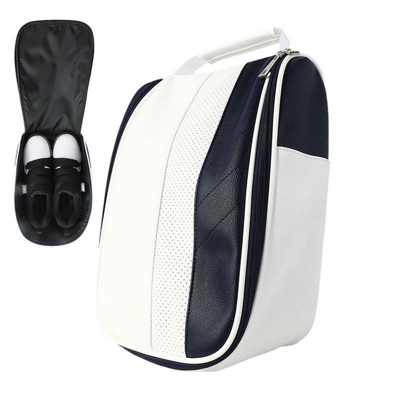 Respirável Zippered Shoes Carrier Case, Sapatos de golfe Carry Bag, Sport Shoes Bag, Acessórios de golfe, Ciclismo, Viagem, Ginásio, Dança