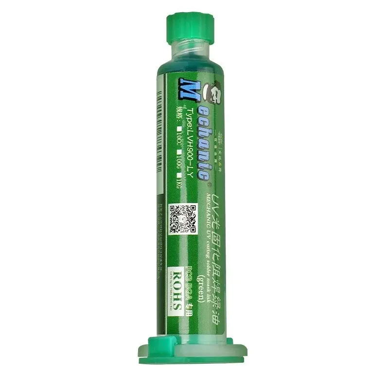 Monteur 10ml groen/rood 6 kleur UV-uitharding soldeermasker inkt voor pcb bga printplaat isolerende bescherming soldeerpasta flux olie