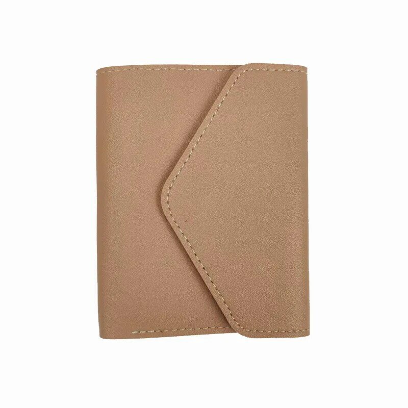 Women Girls Fashion PU Leather Trifold Multi Card Slots Multifunctional Coin Purse with Card Slot Holder Protector Bag Wallet