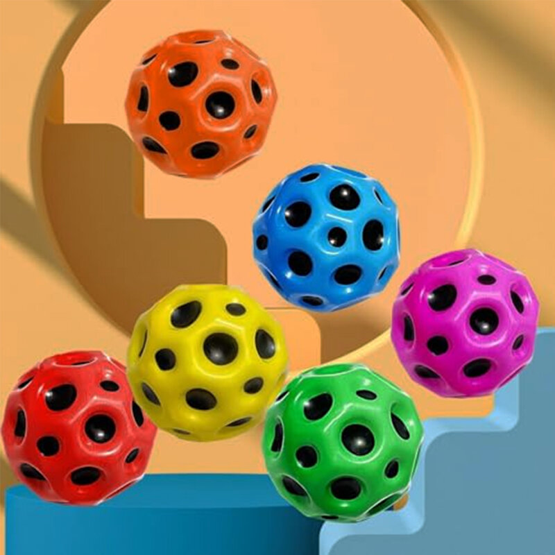 ลูกบอลยางแรงโน้มถ่วงบอลเด้งแรงต้านแรงโน้มถ่วงทำจาก PU ของเล่นสำหรับเด็กเล่นเกมกลางแจ้งใช้ในบ้านลูกบอลเด้งได้สูง66มม.