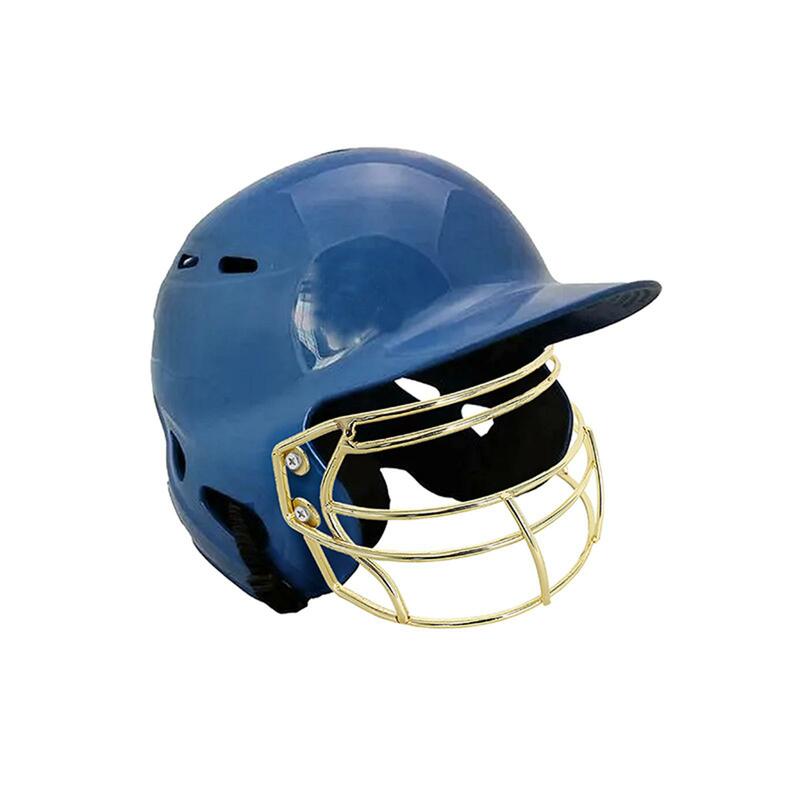 Batting-Universal Metal Baseball Capacete, Face Guard, Wide Vision, Protector para Softball