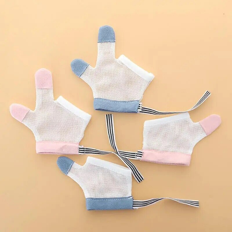 Anti Thumb Sucking 1 Pair Bite-Resistant Thumb Sucking Guard Breathable Stop Finger Guard For Baby Sucker Stopper Adjustable