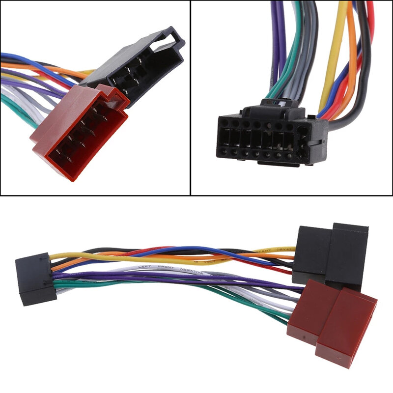 Connettore cablaggio Standard ISO per adattatore Audio auto 1 pezzi per parti Radio in plastica 16 Pin 160x40x25 Mm