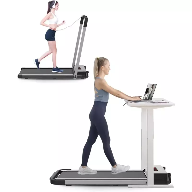 3.5HP Slim Walking Treadmill 300LBS - Electric Treadmill LED Display, Running Walking Jogging for Home Freight free