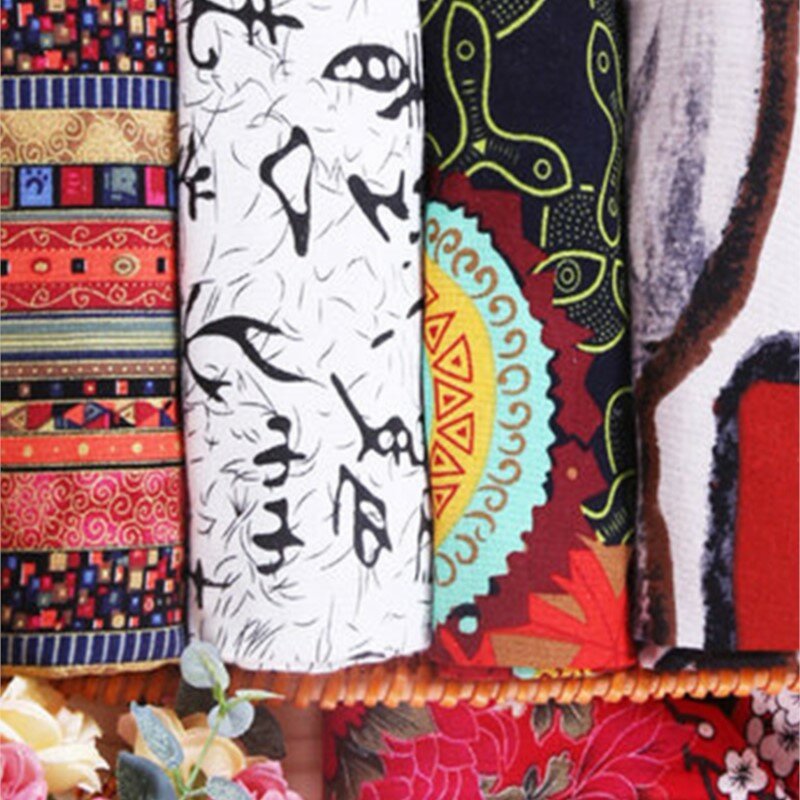 زهرة عرقية بوهيمي عتيقة مشهورة شيونغسام ، قماش قطن وكتان ، نسيج ملابس