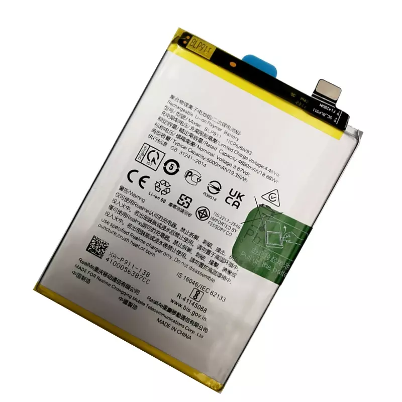 Batería BLP911 original para OPPO Realme, V25/Realme, 9i, Realme, 9 Pro, 100% mAh, novedad, 5000