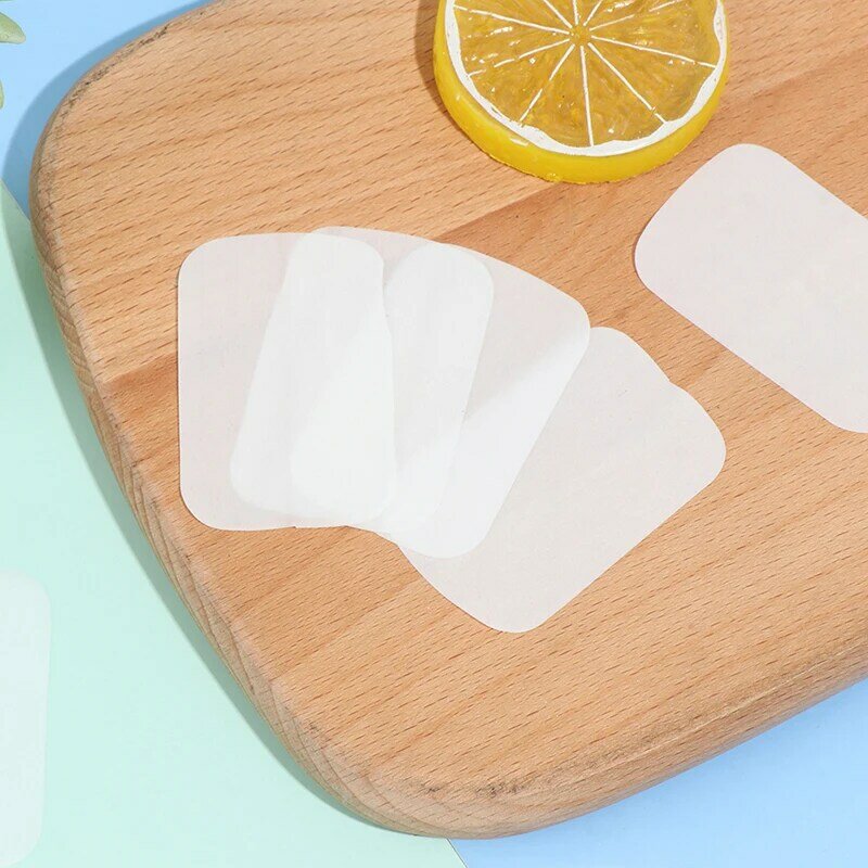 100 Stuks Reizende Wegwerp Handzeeptablet Witte Zeep Papier Handwas Reiniging Zeeppapier Desinfectie Handzeepapier
