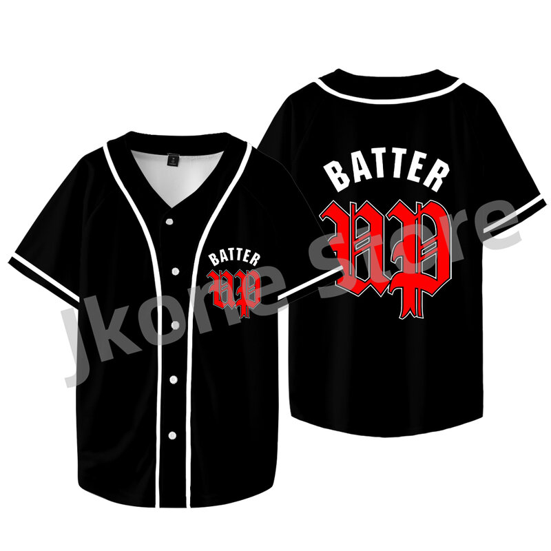 BABYMONSTER-Veste de baseball Batter Up Merch pour hommes et femmes, T-shirt décontracté à manches courtes, Économie à la mode