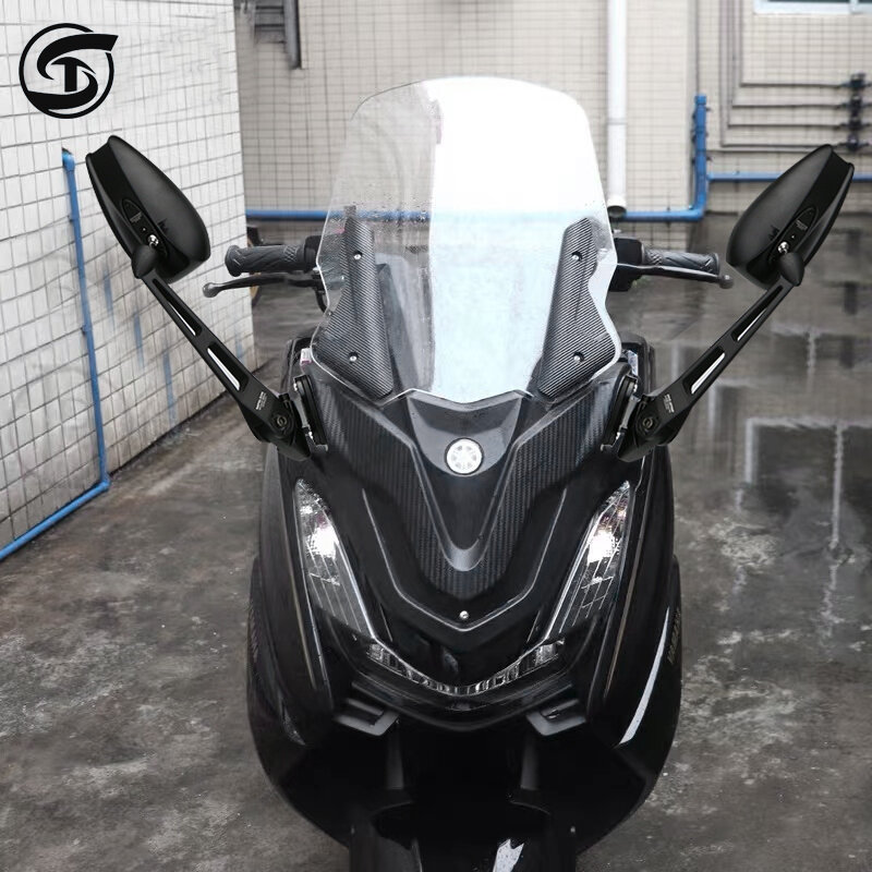 Pára-brisas dianteiro modificado para motocicleta, espelho retrovisor, acessórios integrados para Yamaha Nmax155, Nmax125, Nmax150, 2020-2021