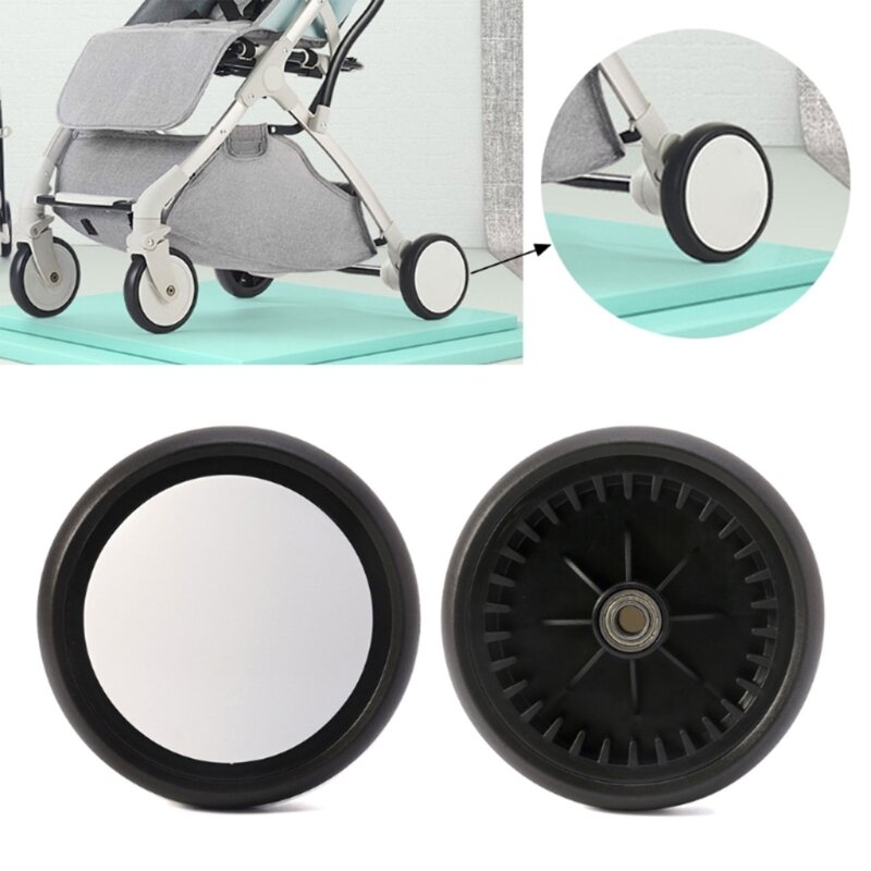 Roda dianteira carrinho de bebê rodas de borracha, acessórios para yoyo g99c