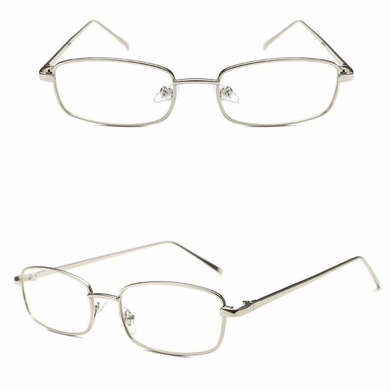 Occhiali Harajuku giapponesi oversize oro argento occhiali quadrati in metallo nero cura della vista montatura per occhiali Anti-blu donna uomo