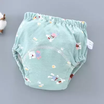 Pantalones de entrenamiento de algodón reutilizables para bebé, ropa interior de 6 capas, para cambiar pañales