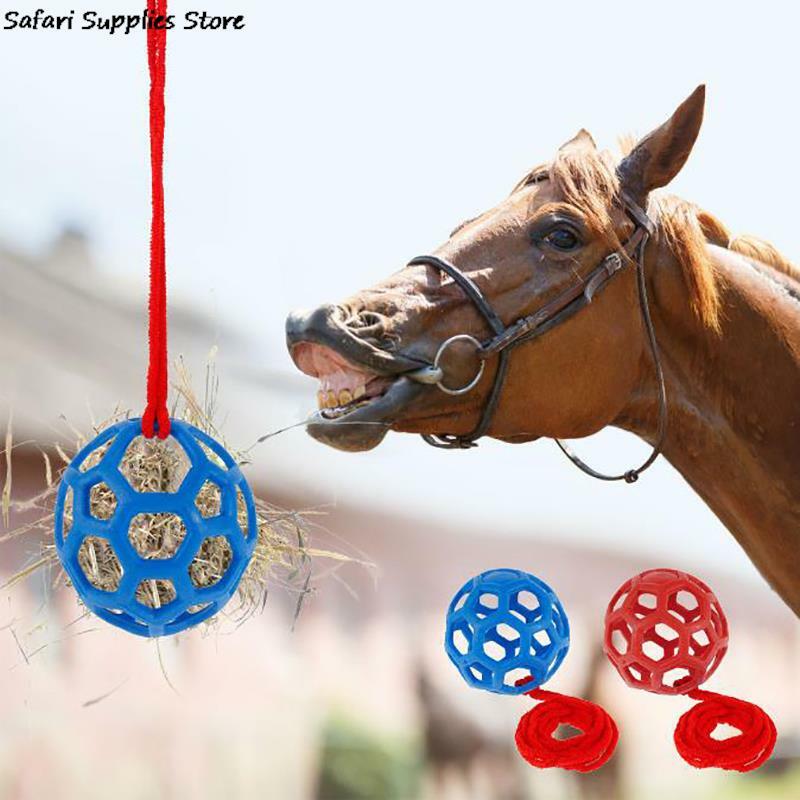 Cavallo trattare palla mangiatoia di fieno palla giocattolo appeso giocattolo di alimentazione per cavallo cavallo capra pecora alleviare lo Stress cavallo trattare palla