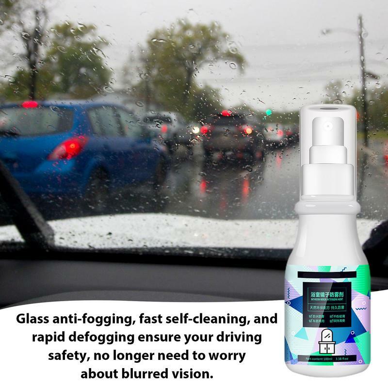 Anti Fog Spray para pára-brisa, vidro limpador, lente limpador, óculos de prevenção, suprimentos de limpeza
