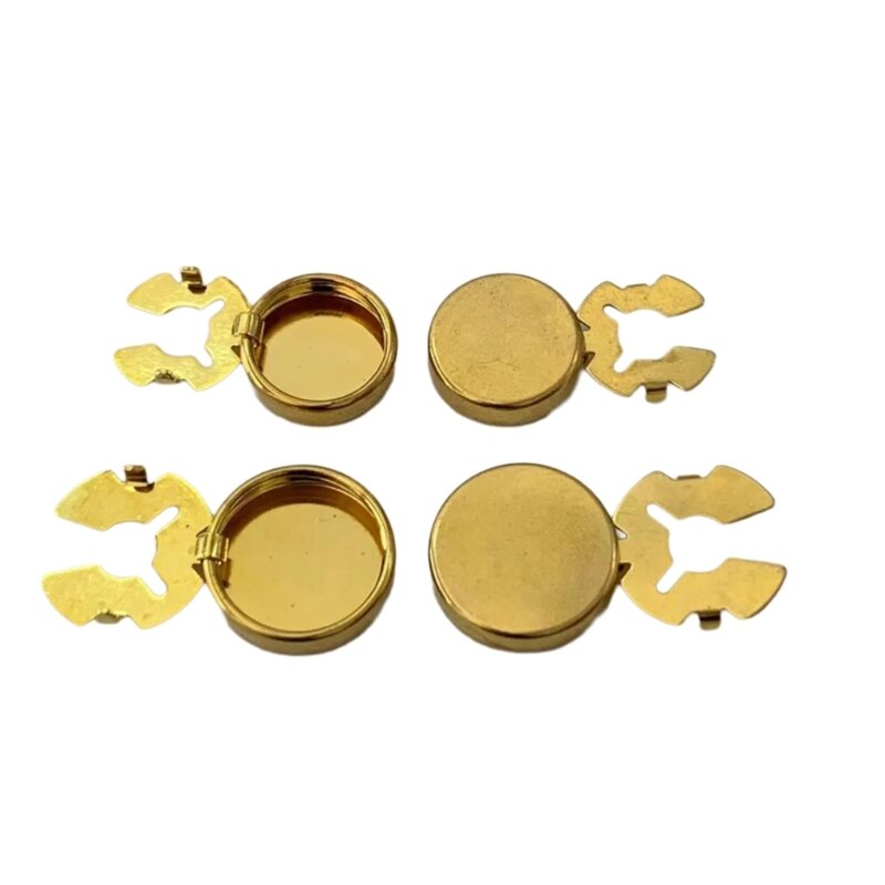 10 pezzi Copri bottoni in ottone Gemelli Copri bottoni rotondi color oro Gemelli Set per riunioni da indossare ogni giorno 264E