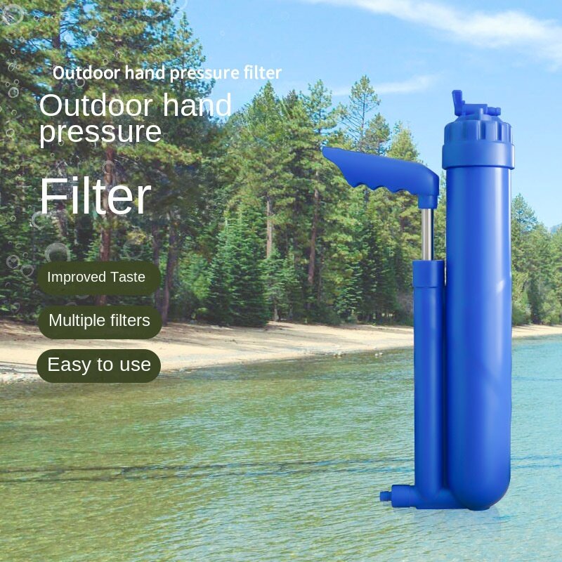 Handpomp Carbon Staaf Composiet Waterfilter Voor Buitenwandelen Camping Noodreserve Uitrusting