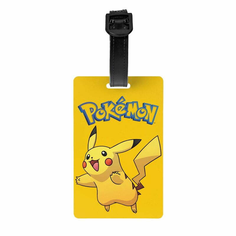 Benutzer definierte Pokemon Pikachu Gepäck anhänger Reisetasche Koffer Privatsphäre Abdeckung ID-Etikett