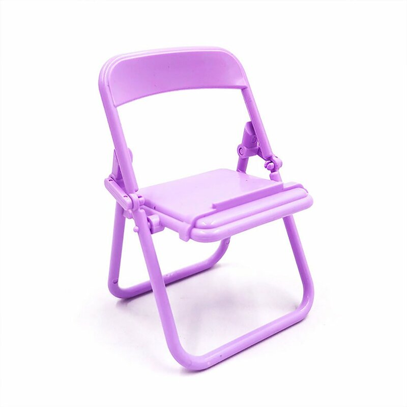 Портативная мини-подставка для телефона, настольное кресло, регулируемая цветная подставка для макарона, складное термоусадочное украшение