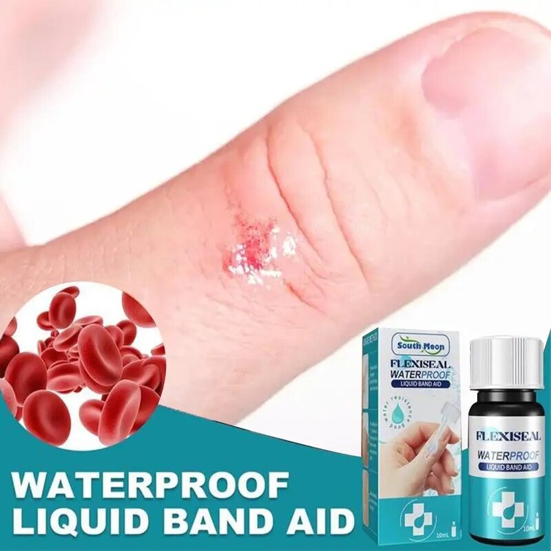 Gel de cura de ferida de bandagem líquida impermeável, Spray band-aid, Adesivo desinfetante, Remendo hemostático, 1 pc, 2 pcs, 3 pcs, 5pcs