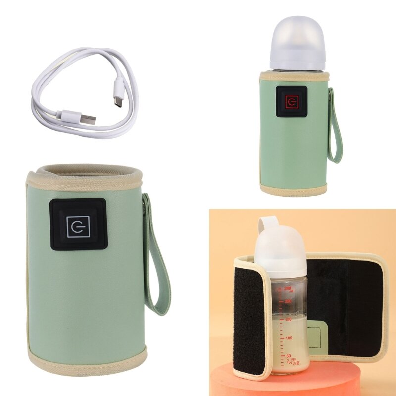 Tas penghangat susu USB portabel, pemanas botol USB dengan isolasi, penghangat susu untuk menjaga hangat botol anak di mana saja