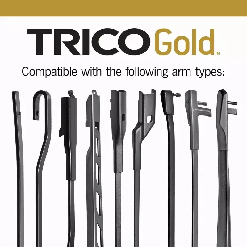 TRICO Gold 2 Pack All Weather Automotive Replacement Wiper Blades 26 and 22 Inch (18-2622)