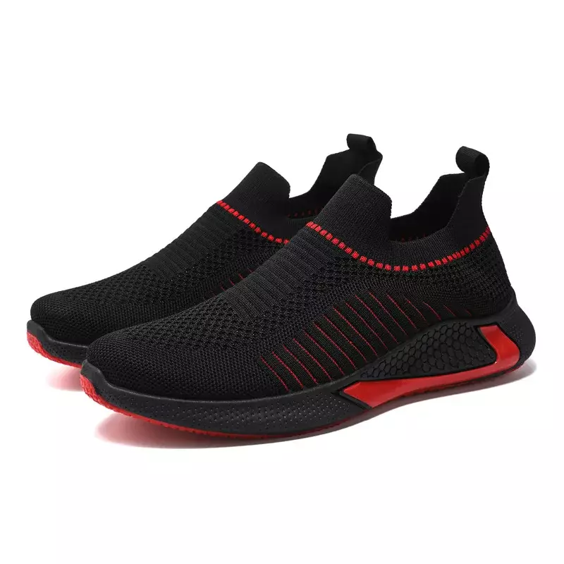 Men's Shoes Spring 2023 New Foreign Trade Soft Bottom Breathable Casual Shoes Flying Woven Casual Sports Shoes