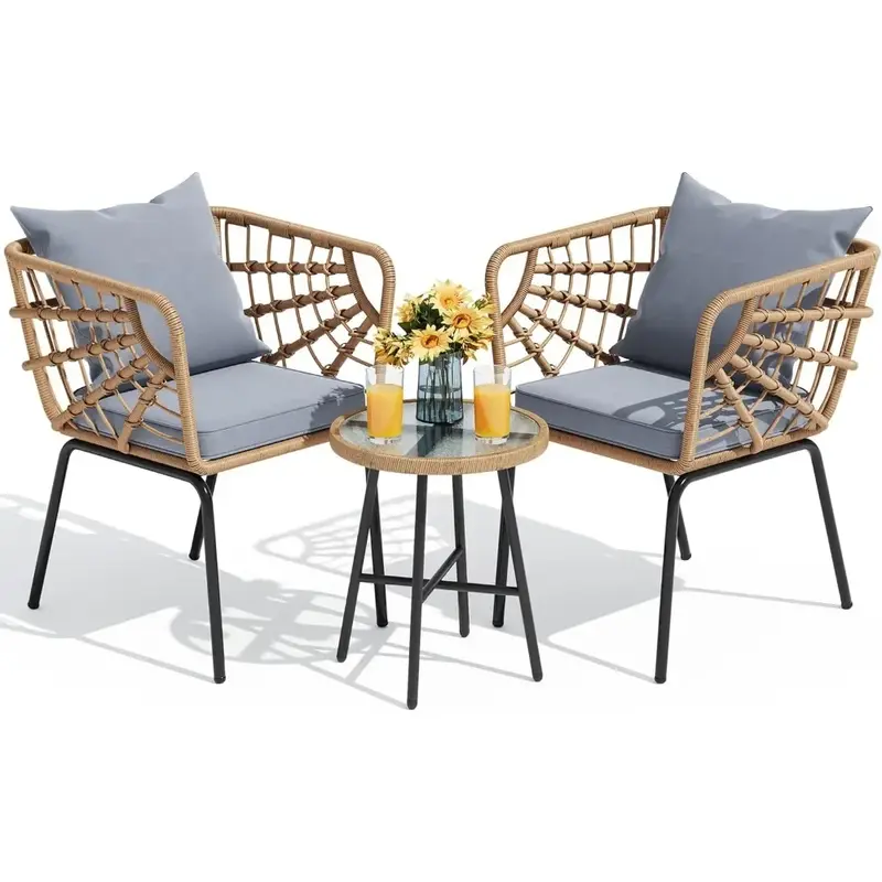 Outdoor Set Garden Furniture Set Armor Plate Backyard Porch Swimming Pool Outdoor Table Chairs Patio Chairs