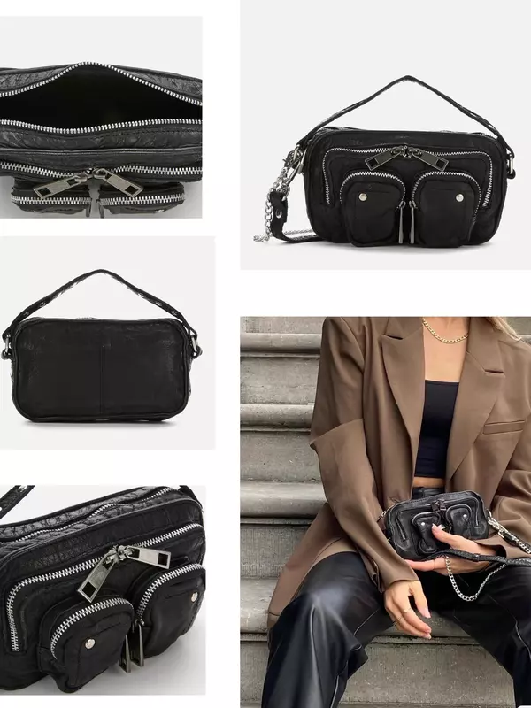 2024 Fashion Leopard Shoulder Bag Thick Chain Underarm Bags For Women Brand Designer Handbags And Purses Ladies Crossbody
