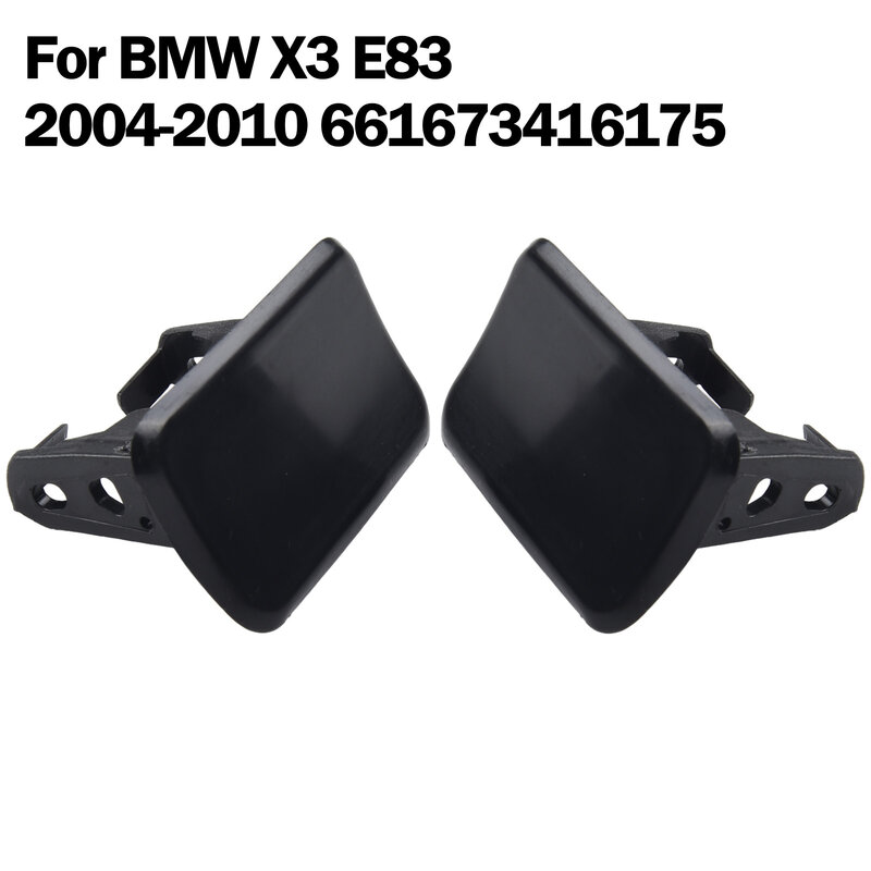 Durable Easy Installation Flexible Bumper Headlight Spray Cover Plastic R-61673416176 1 Pair Cleaning Cover Front
