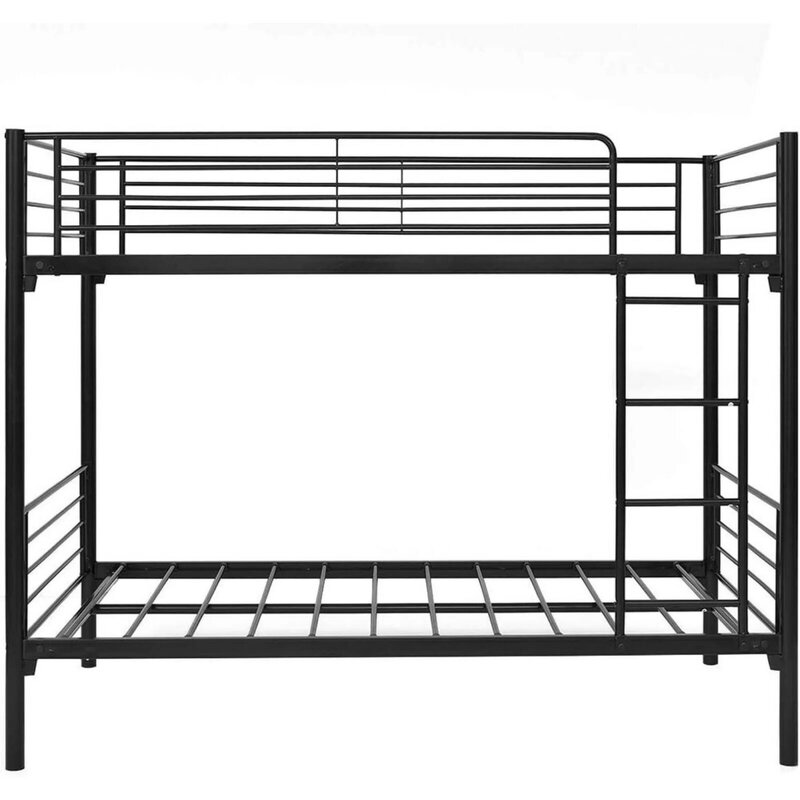 78-дюймовая современная металлическая двухспальная кровать с лестницей для детской спальни