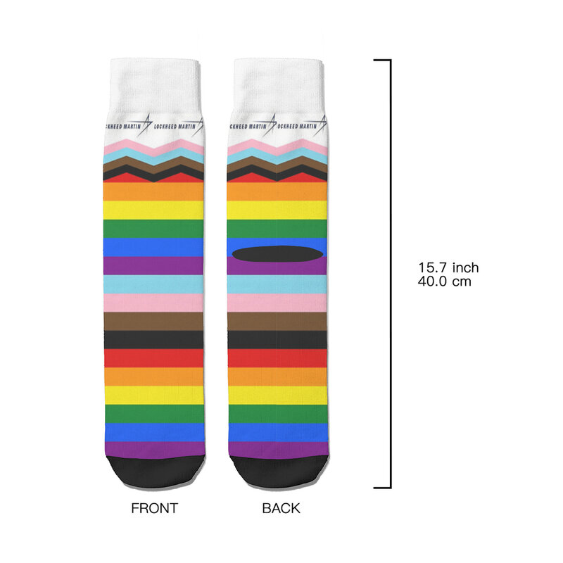 Lockheed Martin Gay Rride LGBT  Straight Socks Male Mens Women Winter Stockings Polyester Harajuku