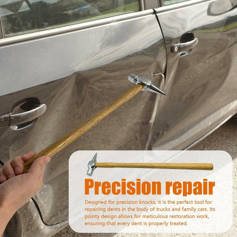 Automotive Sheet Metal Hammer Auto body Dent Hammer With Wooden Handle Dent Removal Tool For Car Dent Repair Accessories