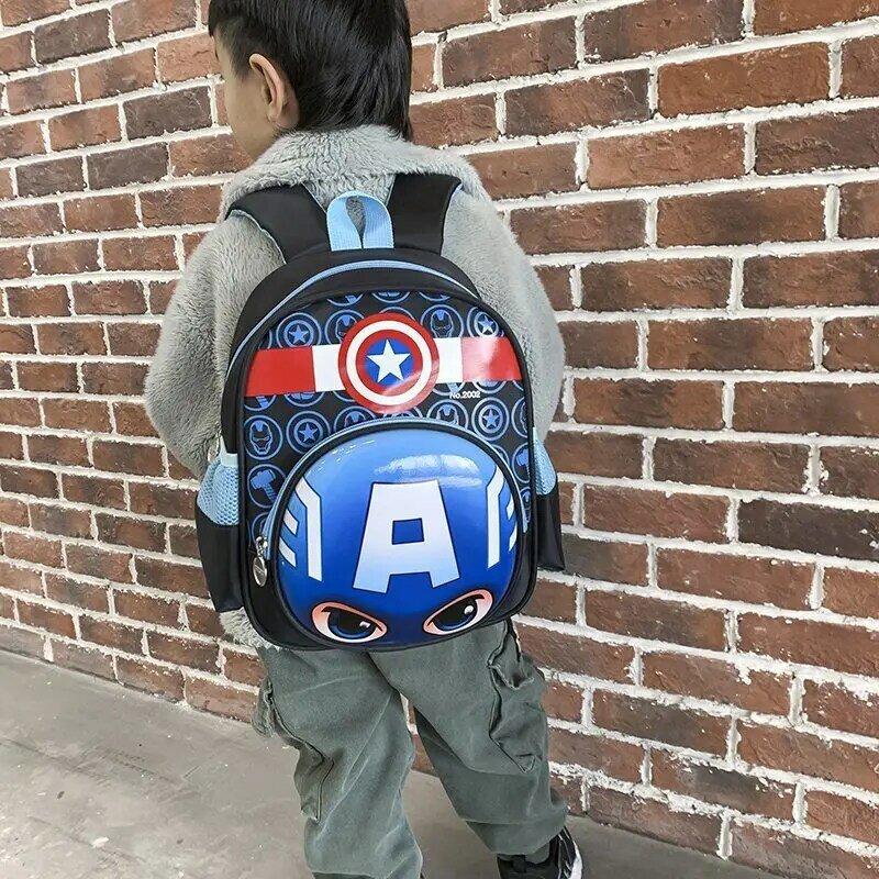 Avengers กระเป๋าเป้สะพายหลังโรงเรียนเด็กกระเป๋าเด็ก Infinity War การพิมพ์อะนิเมะการ์ตูนกระเป๋านักเรียนเด็กเด็กหญิงเด็กชายวัยรุ่นกระเป๋า