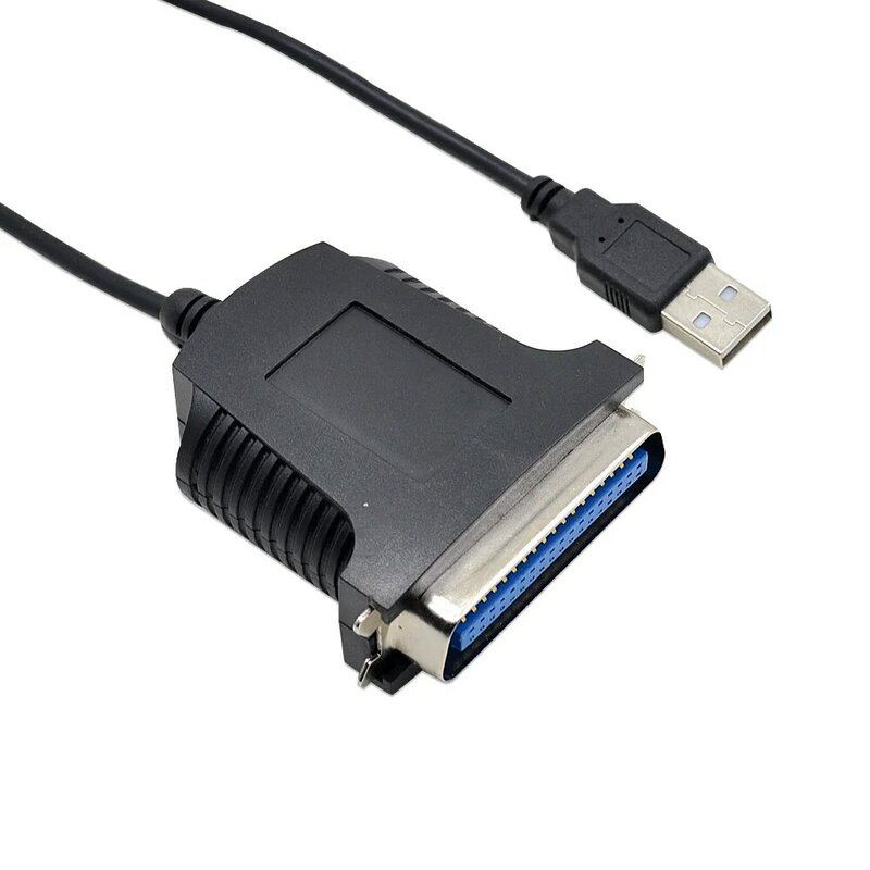 Параллельный 36-контактный адаптер порта USB 1284 типа А к центральному компьютеру, стандарт IEEE, кабель принтера для компьютера, ноутбука, ПК, свинцовая печать