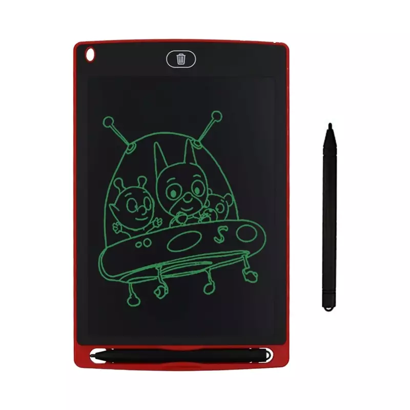 Pequeno quadro magnético para meninos e meninas, mini quadro negro, tablet LCD, giz grafite, placa de escrita eletrônica, 8,5 pol