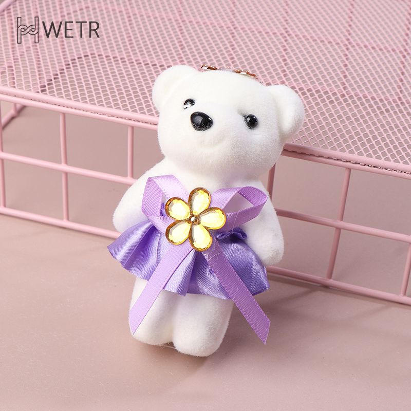 10 buah 10cm buket Beruang Berlian Pasangan beruang kecil kemasan hadiah pernikahan hadiah ulang tahun