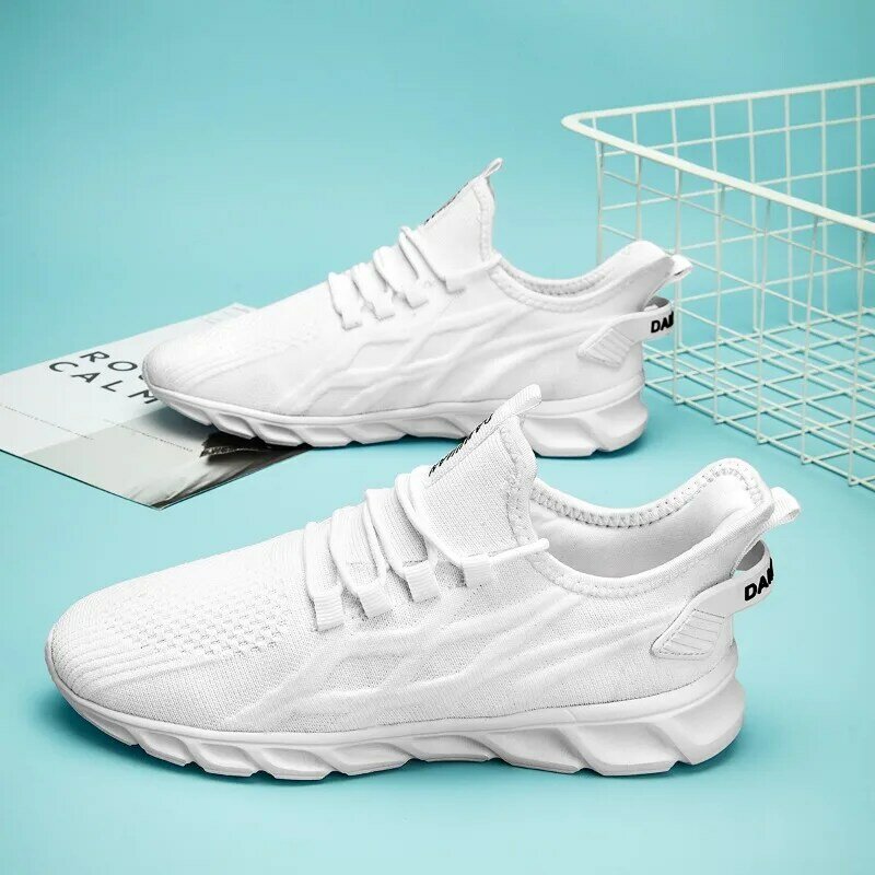 Damyuan New Men Sneakes White Casual Sports Shoes Light Soft Comfortable Men Sneakers Male Running Footwear Zapatillas Mujer