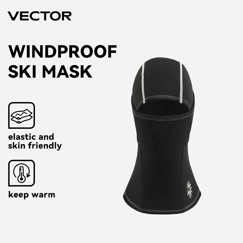 VECTOR Winter – masque de cyclisme thermique en polaire, protège du vent, cagoule, chapeau de Ski, pêche
