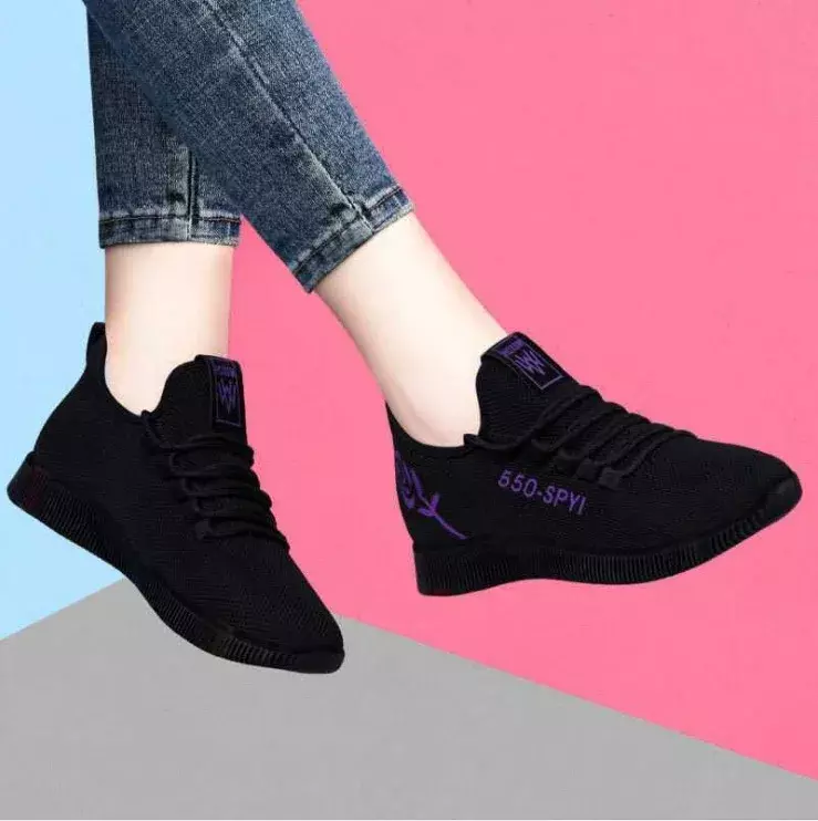 Sepatu Tenis untuk Wanita Sepatu Olahraga Luar Ruangan Sneakers Wanita Ringan Antiselip Bersirkulasi Sepatu Jalan Lembut Zapatillas Mujer