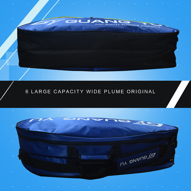 GY large capacity wide plume Badminton bag for 6pcs Badminton racket