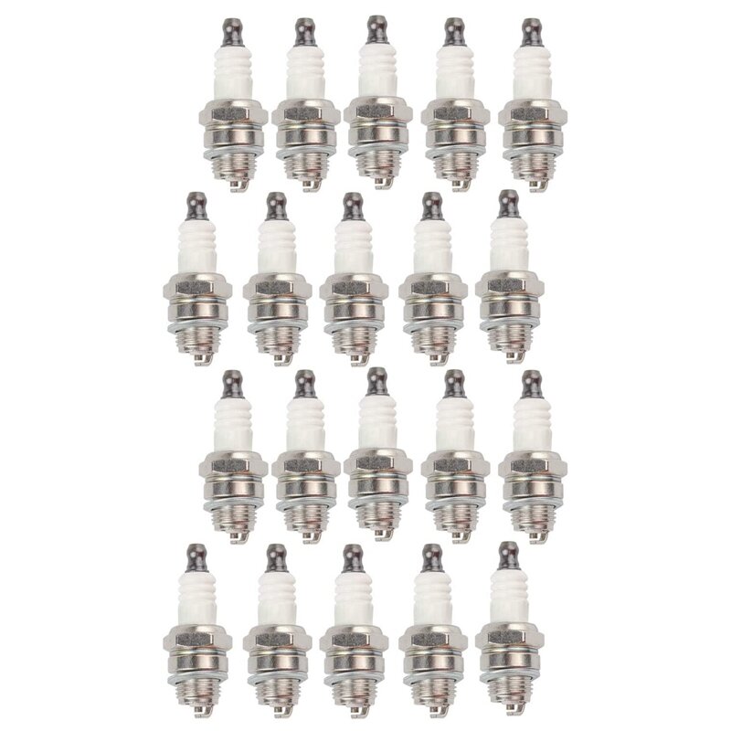 20Pcs L7T Spark Plug For Trimmer Blower Chainsaw Brushcutter Strimmer Lawn Mower