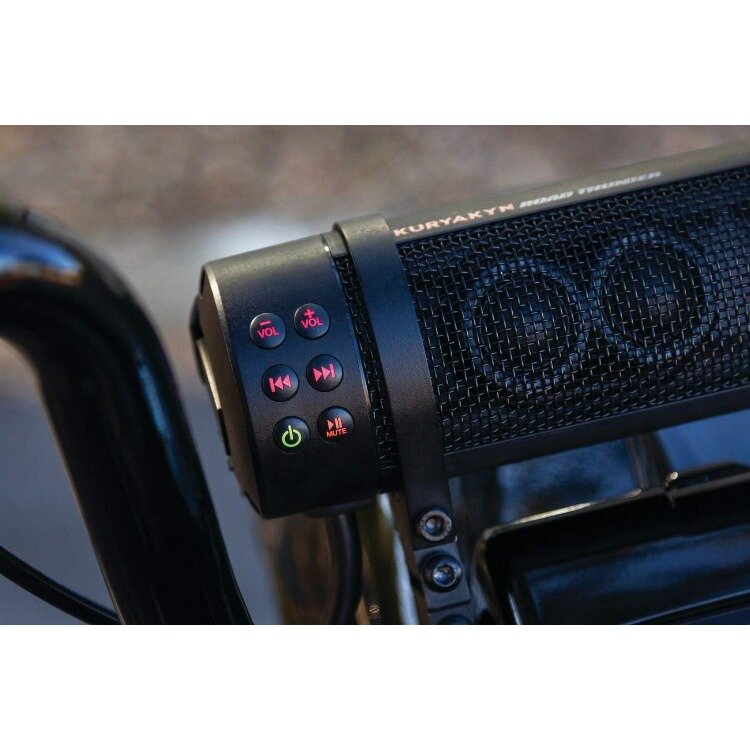 Kuryakyn 2720 Mtx Road Thunder Weerbestendige Motorfiets Soundbar Plus: 300 Watt Stuur Gemonteerde Audioluidsprekers