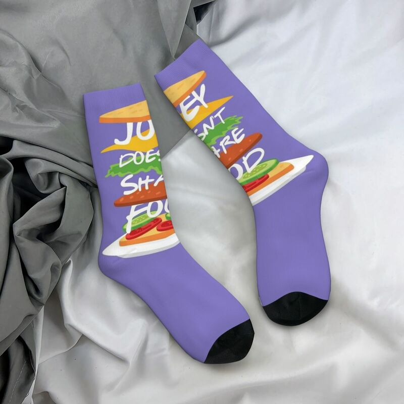 JOEY tidak berbagi makanan TV Show uniseks kaus kaki, tahan angin 3D Print kaus kaki bahagia gaya jalanan kaus kaki gila